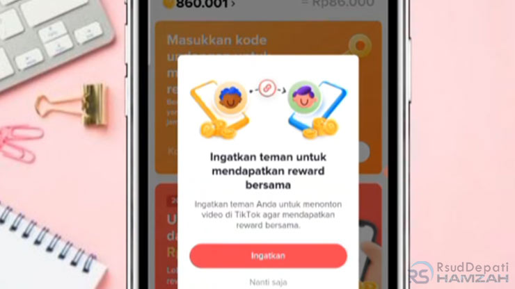 Cara memasukan kode undangan tiktok