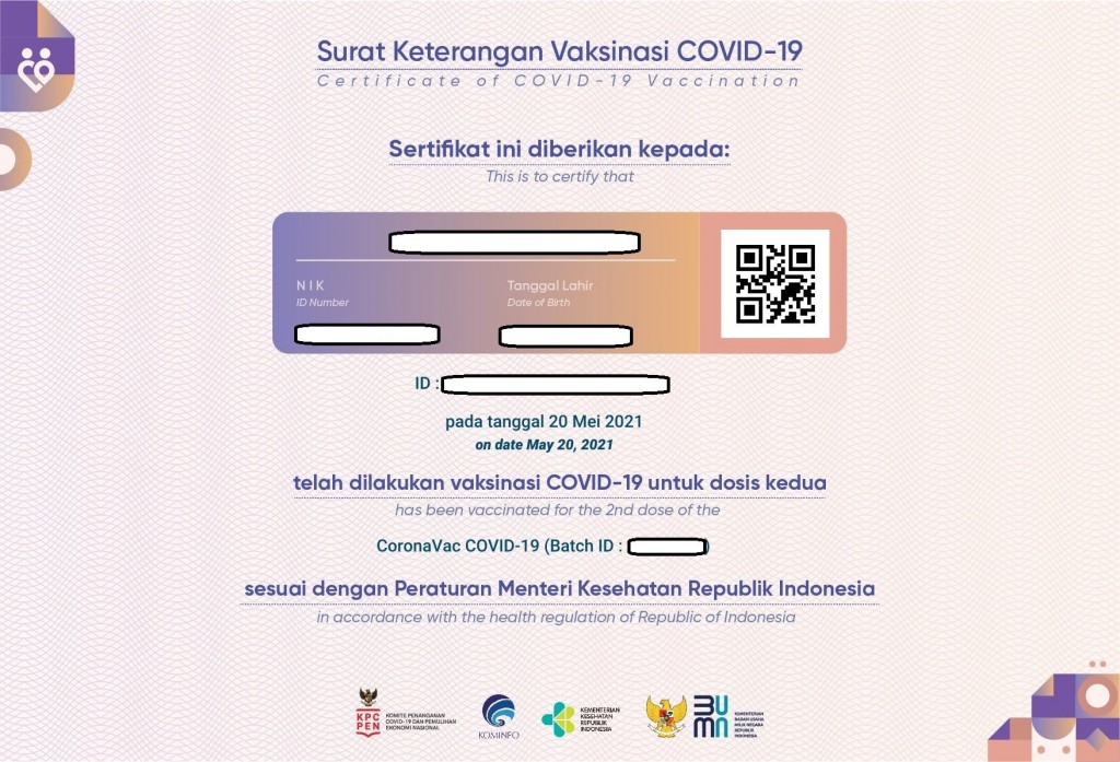 Cara scan barcode vaksin