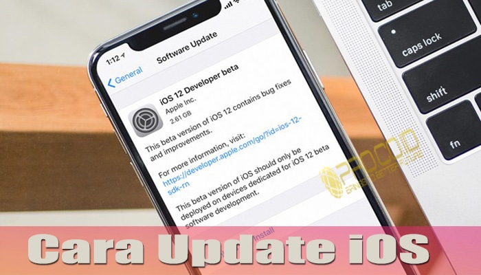 Cara update ios