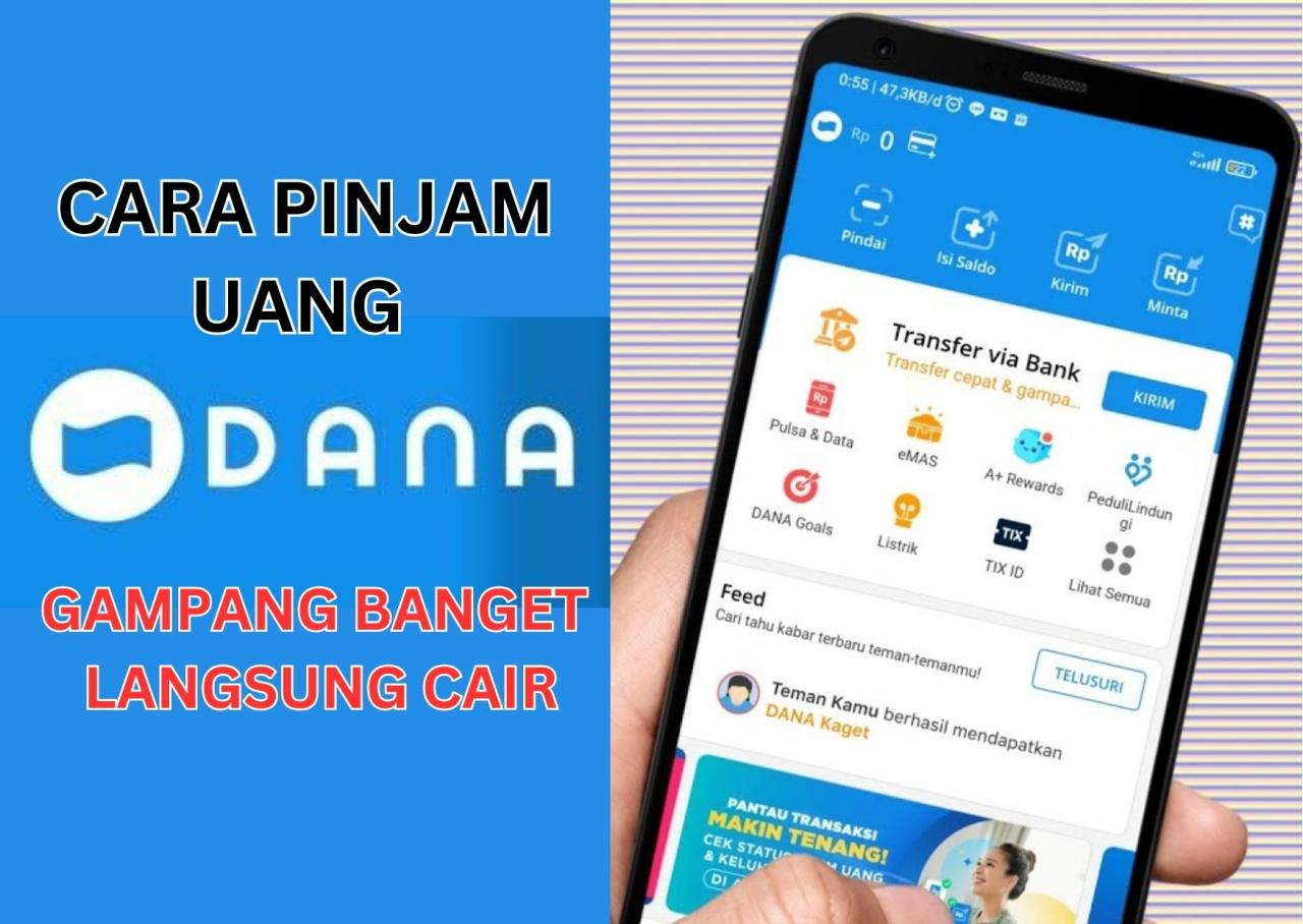 Cara pinjam uang di dana