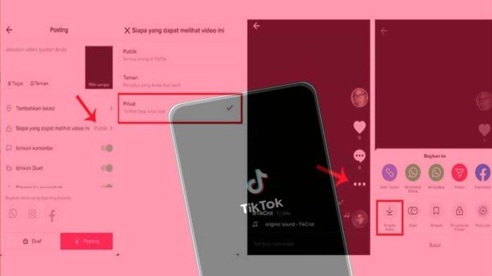 Cara menghilangkan tulisan tiktok