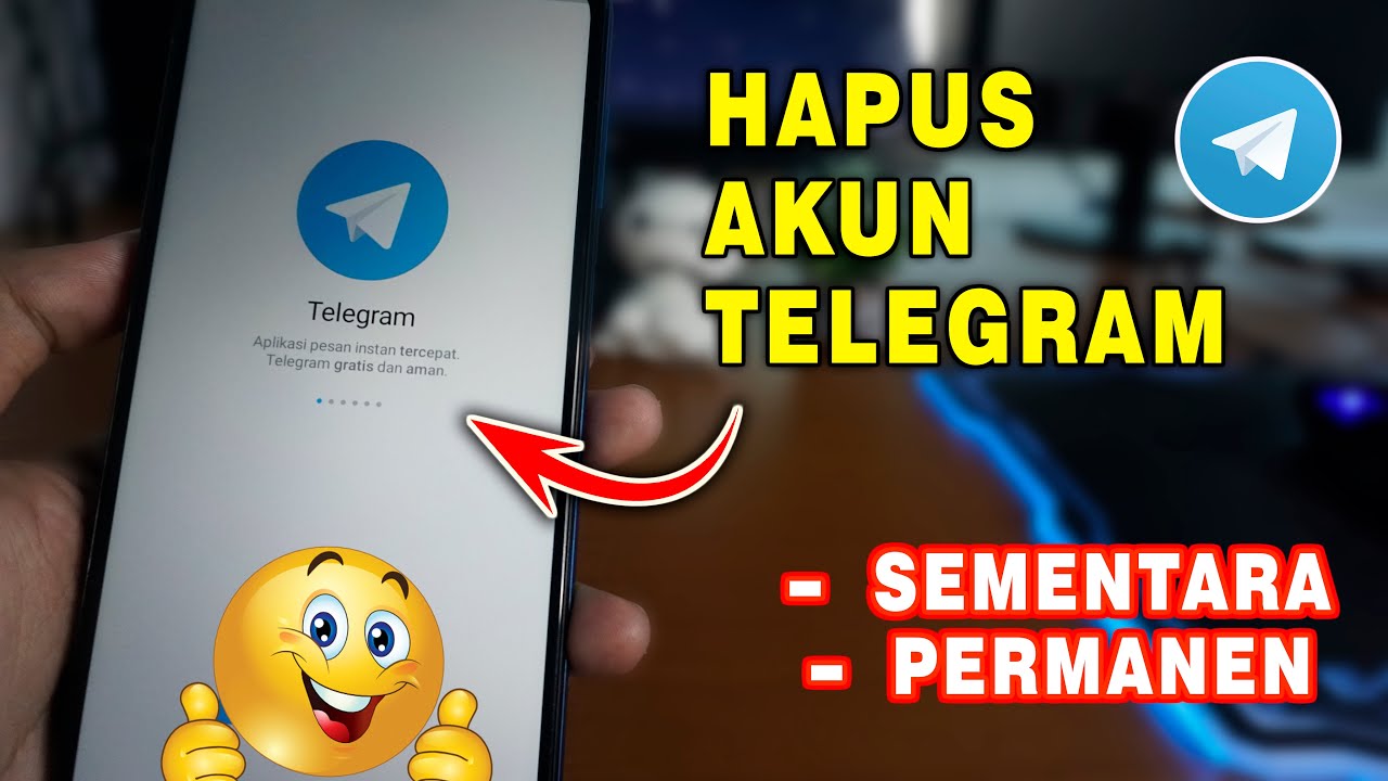 Cara hapus akun telegram