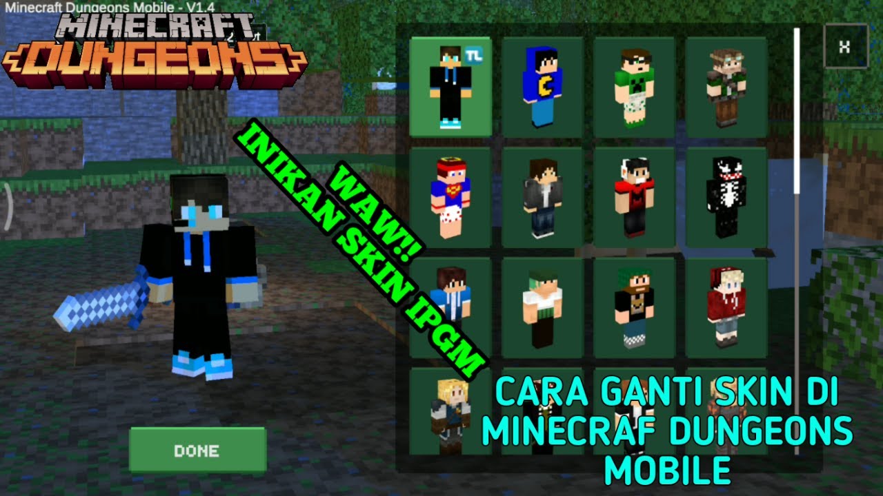 Cara download minecraft dungeons android