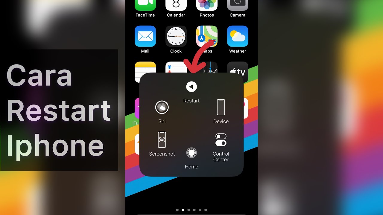 Cara restart iphone