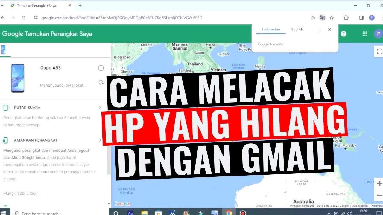 Cara melacak hp yang hilang